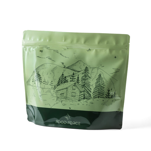 Granola muesli with raspberries breakfast