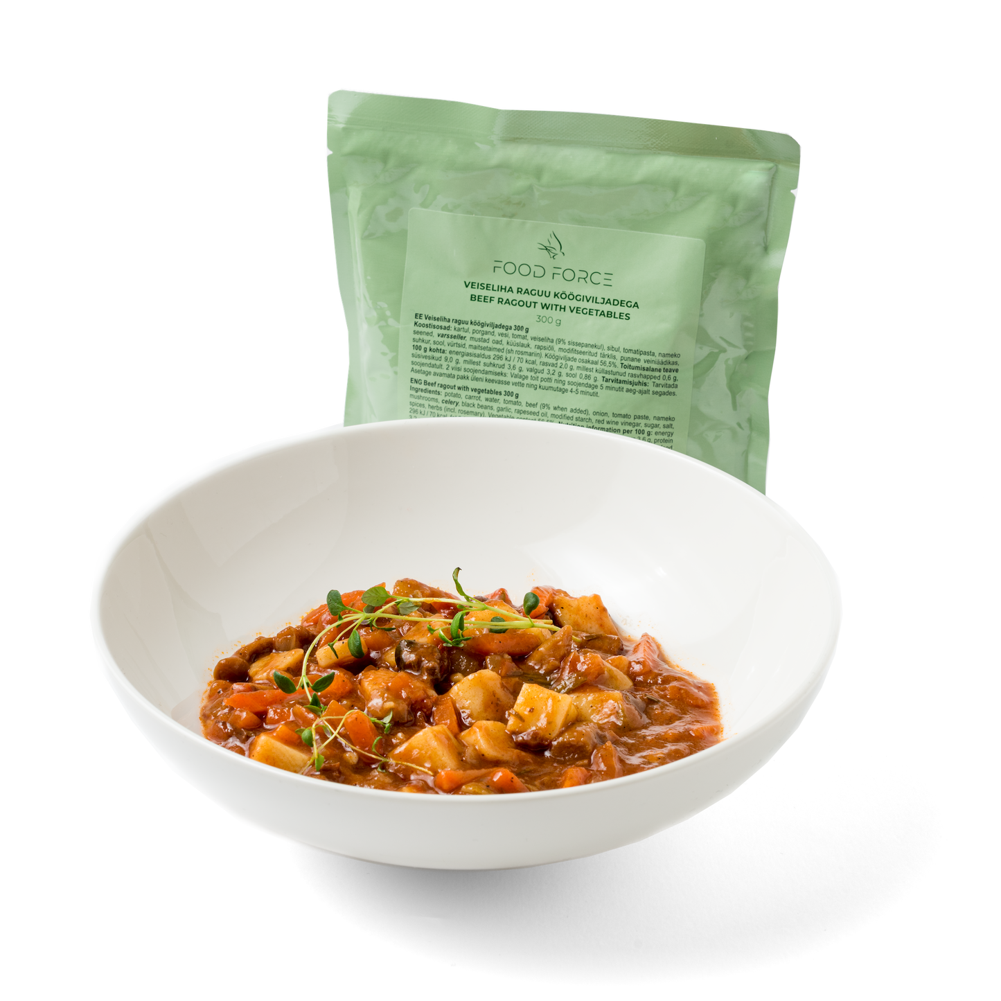 Veiseraguu köögiviljadega 300g