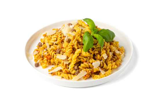 Creamy pasta with beef 150g