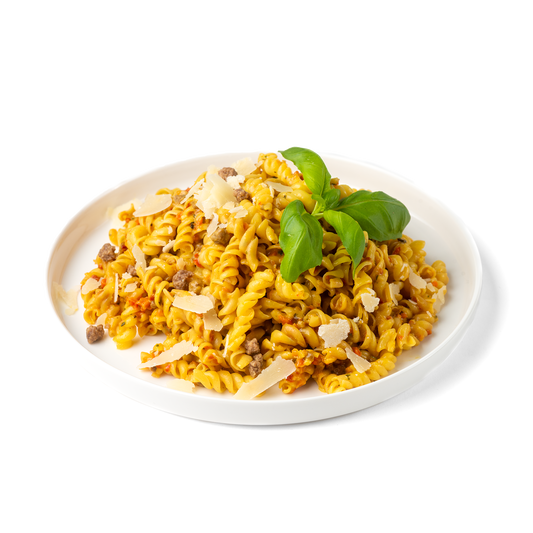 Cremige Pasta mit Rindfleisch 150g