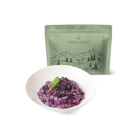Oatmeal porridge with blueberries 100g