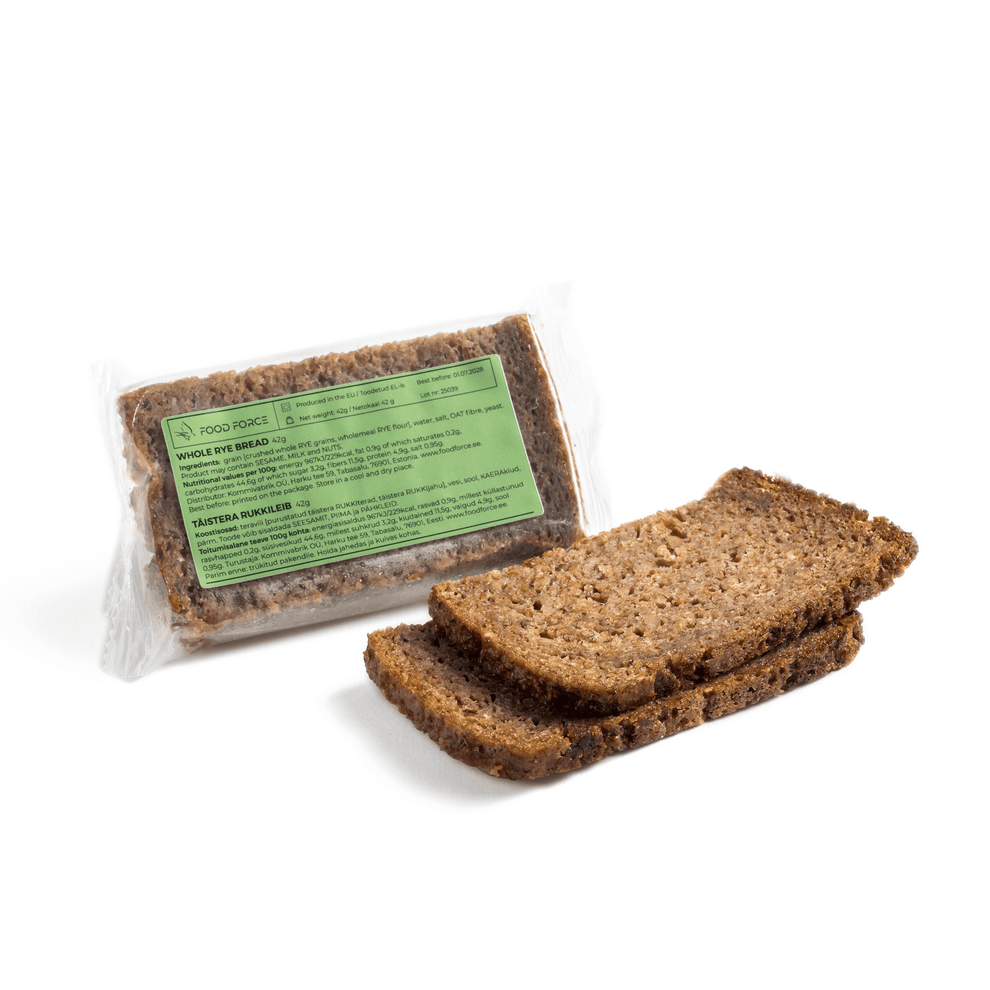 Whole rye bread 42g – Food Force