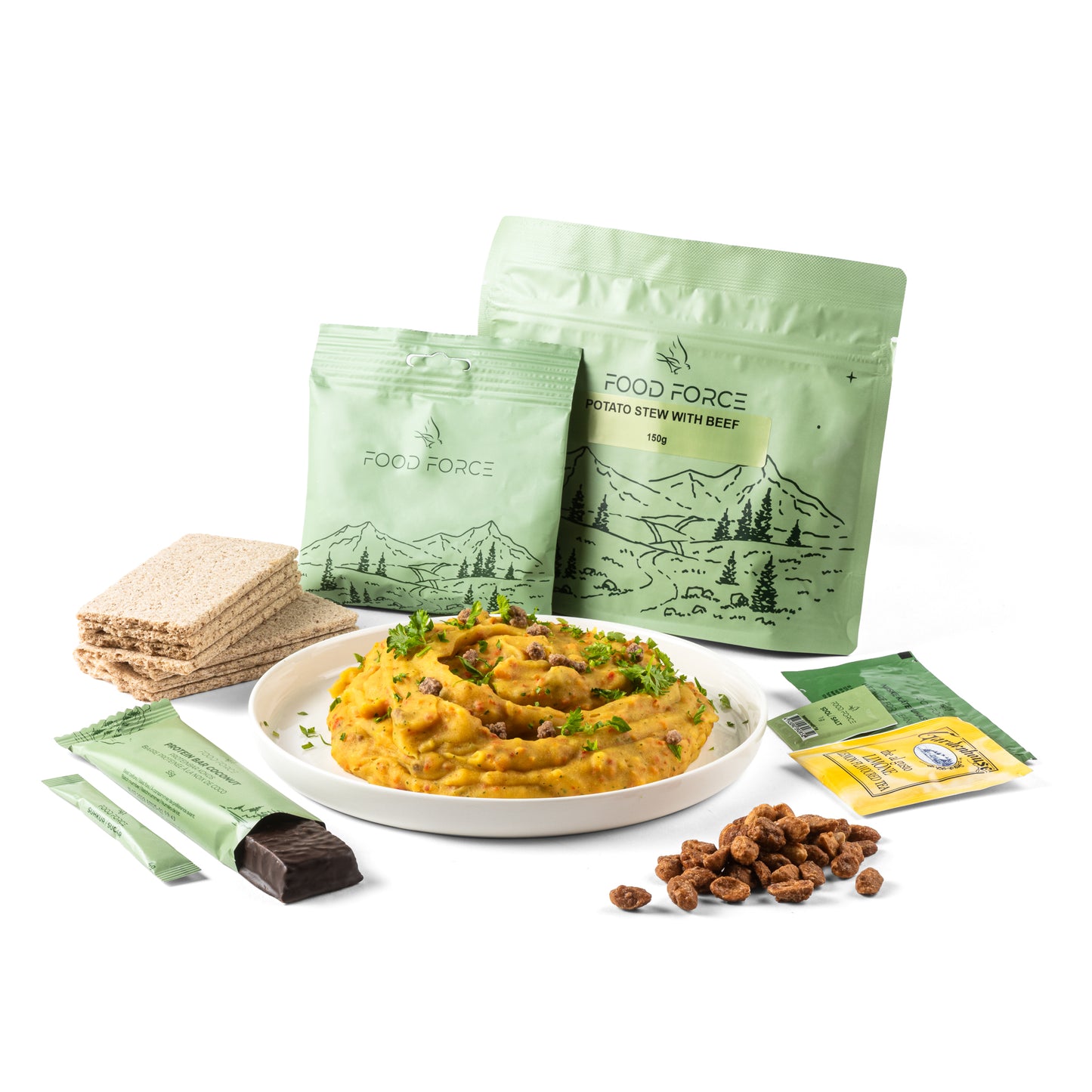 Potato stew with beef main meal